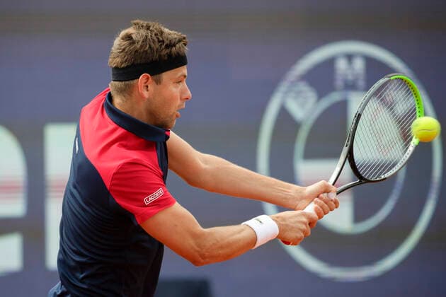 Filip Krajinovic Tennis BMW Open 2021 ATP MTTC Iphitos Munich Germany 30 April 2021 Copyright: xJuergenxHasenkopfx