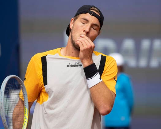 Jan Lennard Struff GER reacts disappointed, disappointment, emotion Copyright: xJuergenxHasenkopfx
