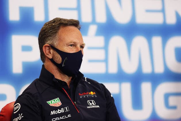 F1 Grand Prix of Portugal Christian Horner (GBR, Red Bull Racing), F1 Grand Prix of Portugal at Autodromo Internacional do Algarve on April 30, 2021 in Portimao, Portugal. (Photo by Lars Baron Getty Images FIA Pool via HOCH ZWEI) Portimao Autodromo Internacional Do Algar Portugal Poolfoto HOCH ZWEI Pool Getty Images ,EDITORIAL USE ONLY