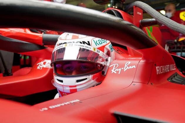 F1 Grand Prix of Portugal 16 Charles Leclerc (MON, Scuderia Ferrari Mission Winnow), F1 Grand Prix of Portugal at Autodromo Internacional do Algarve on April 30, 2021 in Portimao, Portugal. (Photo by COLOMBO IMAGES FIA Pool via HOCH ZWEI) Portimao Portugal Poolfoto HOCH ZWEI Pool COLOMBO IMAGES ,EDITORIAL USE ONLY