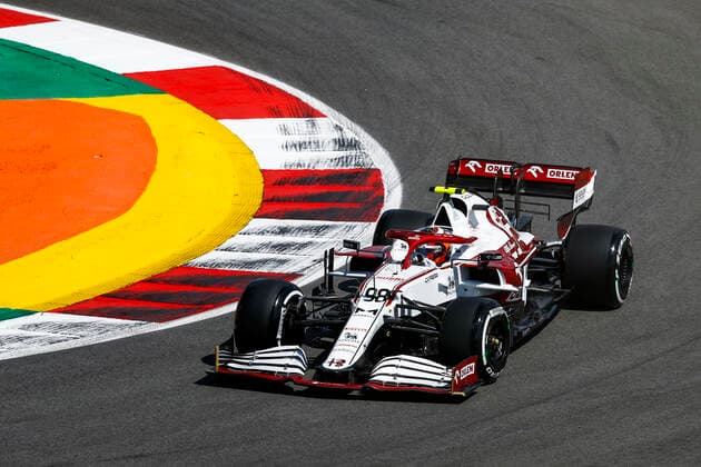 98 ILOTT Callum (gbr), Alfa Romeo Racing ORLEN C41, action during the Formula 1 Heineken Grande PrŽmio de Portugal 2021 from April 30 to May 2, 2021 on the Algarve International Circuit, in Portimao, Portugal FORMULE 1 : Grand Prix du Portugal - Essais - Portimao - 30 04 2021 DPPI Panoramic  _B2_8240