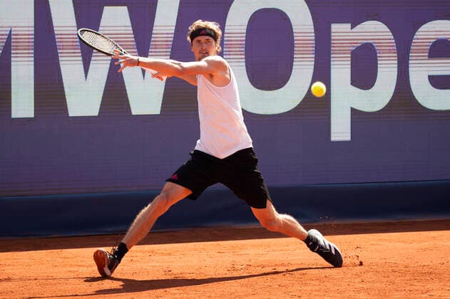 Alexander Zverev GER Tennis BMW Open 2021 ATP MTTC Iphitos Munich Germany 30 April 2021 Copyright: xJuergenxHasenkopfx