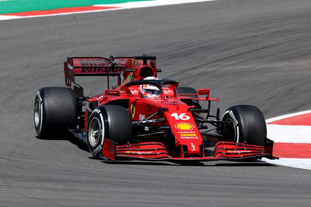 16 Charles Leclerc MON, Scuderia Ferrari Mission Winnow , F1 Grand Prix of Portugal at Autodromo Internacional do Algarve on April 30, 2021 in Portimao, Portugal Photo by HOCH ZWEI Portimao Portugal