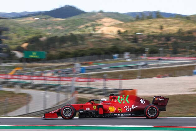 16 Charles Leclerc MON, Scuderia Ferrari Mission Winnow , F1 Grand Prix of Portugal at Autodromo Internacional do Algarve on April 30, 2021 in Portimao, Portugal Photo by HOCH ZWEI Portimao Portugal