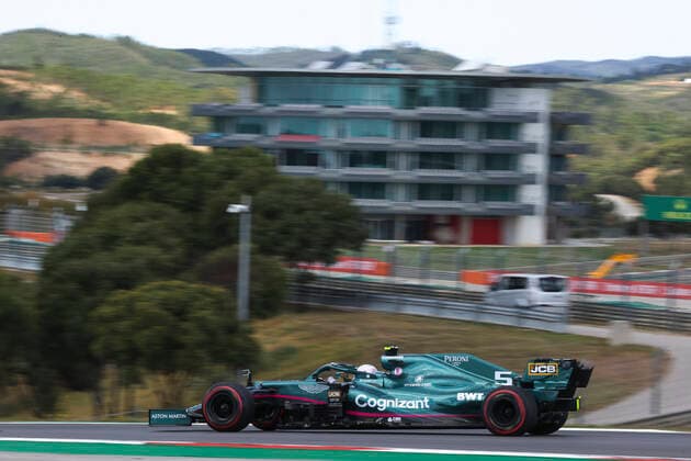 5 Sebastian Vettel GER, Aston Martin Cognizant F1 Team , F1 Grand Prix of Portugal at Autodromo Internacional do Algarve on April 30, 2021 in Portimao, Portugal Photo by HOCH ZWEI Portimao Portugal