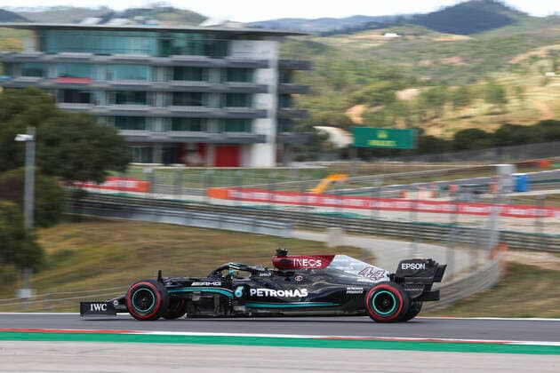 44 Lewis Hamilton GBR, Mercedes AMG Petronas F1 Team , F1 Grand Prix of Portugal at Autodromo Internacional do Algarve on April 30, 2021 in Portimao, Portugal Photo by HOCH ZWEI Portimao Portugal