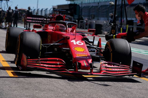 F1 Grand Prix of Portugal 16 Charles Leclerc (MON, Scuderia Ferrari Mission Winnow), F1 Grand Prix of Portugal at Autodromo Internacional do Algarve on April 30, 2021 in Portimao, Portugal. (Photo by COLOMBO IMAGES FIA Pool via HOCH ZWEI) Portimao Portugal Poolfoto HOCH ZWEI Pool COLOMBO IMAGES ,EDITORIAL USE ONLY