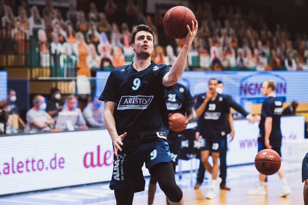 easyCredit BBL 31 Matchday RASTA Vechta vs ALBA BERLIN, 30 04 2021 Jonas Mattisseck ALBA BERLIN, 9 easyCredit BBL 31 Matchday RASTA Vechta vs ALBA BERLIN on 30 04 2021 in Vechta RASTA Dome , Germany, Copyright: xBEAUTIFULxSPORTS Neddermannx