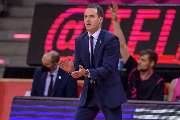 easyCredit BBL, Telekom Baskets Bonn vs Fraport Skyliners, 30 04 2021 Headcoach Will Voigt Telekom Baskets Bonn , easyCredit BBL, Telekom Baskets Bonn vs Fraport Skyliners on 30 04 2021 at Telekom Dome Bonn, Bonn Nordrhein Westfalen Copyright: xBEAUTIFULxSPORTS Mueller-Laschetx