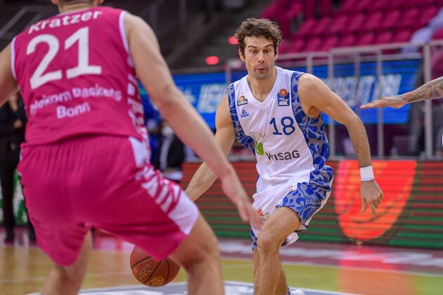 easyCredit BBL, Telekom Baskets Bonn vs Fraport Skyliners, 30 04 2021 Joe Rahon Fraport Skyliners, 18 , easyCredit BBL, Telekom Baskets Bonn vs Fraport Skyliners on 30 04 2021 at the Telekom Dome Bonn, Bonn North Rhine Westphalia Copyright: xBEAUTIFULxSPORTS Mueller-Laschetx