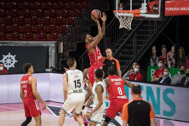 Basketball, Euroleague, day0 04 2021, FC Bayern Munich Armani Olimpia Milan Pictured JaJuan JOHNSON FC Bayern Munich, 25 litter Munich Audi Dome Bayern Germany. Copyright: Passion2Press.dex xMarkusxFischerx