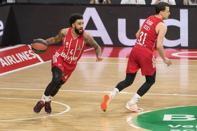 Basketball, Euroleague, day0 04 2021, FC Bayern Munich Armani Olimpia Milan Pictured Dennis Jerome SEELEY FC Bayern Munich, 4 Munich Audi Dome Bayern Germany. Copyright: Passion2Press.dex xMarkusxFischerx