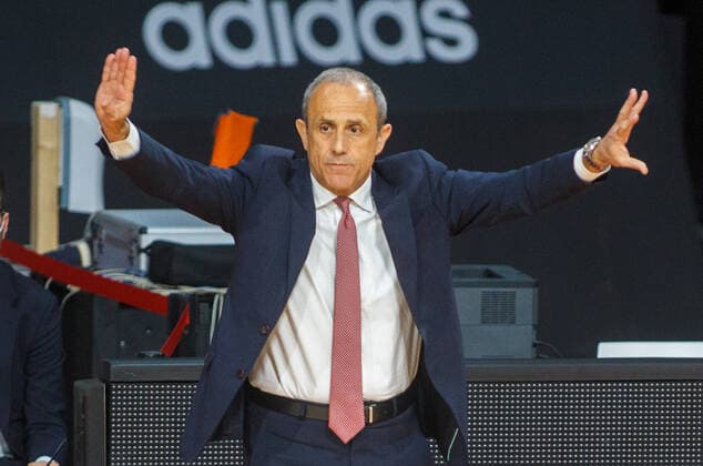 Milans Head Coach Ettore MESSINA Basketball, FC Bayern Milano, Euroleague, Quaterfinal, match 4, Season 2020 2021, on 30 4 2021 in Muenchen, A U D I D O M E, Germany Source Copyright Credit Oryk HAIST. xx