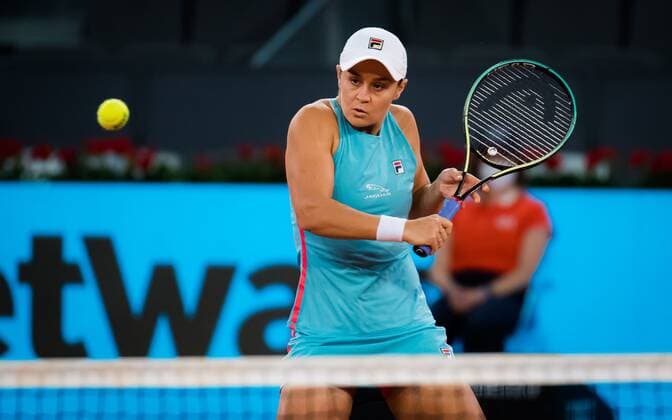 Mandatory Credit: Photo by Rob Prange Shutterstock (11876063l) Ashleigh Barty of Australia in action during her second round match at the 2021 Mutua Madrid Open WTA, Tennis Damen 1000 tournament Mutua Madrid Open, Tennis, La Caja Magica, Madrid, Spain - 01 May 2021 Mutua Madrid Open, Tennis, La Caja Magica, Madrid, Spain - 01 May 2021  Copyright: xRobxPrange Shutterstockx 11876063l