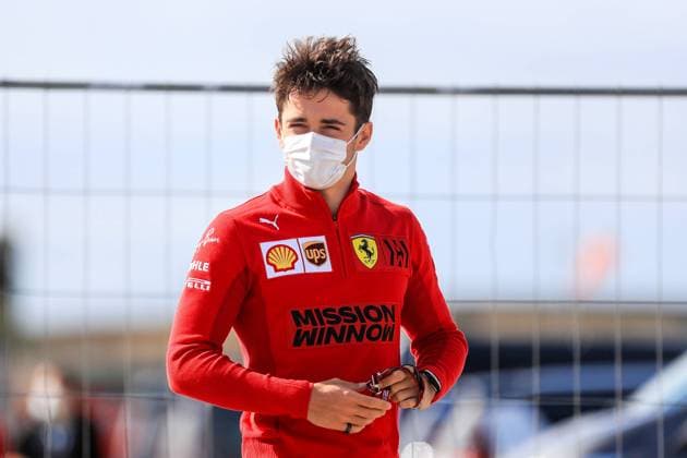 Portuguese Grand Prix, 01 05 2021. Charles Leclerc (MON), Scuderia Ferrari SF21 arrives at the Formula 1 Heineken Grande Premio De Portugal 2021 at the Algarve International Circuit, Portimao, Portugal on 1 May 2021 Portimao Algarve International Circuit Portimao Portugal Editorial use only , Copyright: xPhilxDuncanx PSI-12617-0001