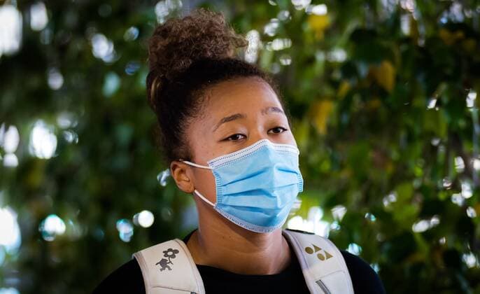 Mandatory Credit: Photo by Rob Prange Shutterstock (11876063w) Naomi Osaka of Japan after practice at the 2021 Mutua Madrid Open WTA, Tennis Damen 1000 tournament Mutua Madrid Open, Tennis, La Caja Magica, Madrid, Spain - 01 May 2021 Mutua Madrid Open, Tennis, La Caja Magica, Madrid, Spain - 01 May 2021  Copyright: xRobxPrange Shutterstockx 11876063w