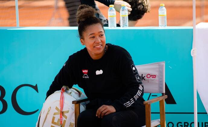 Mandatory Credit: Photo by Rob Prange Shutterstock (11876063t) Naomi Osaka of Japan after practice at the 2021 Mutua Madrid Open WTA, Tennis Damen 1000 tournament Mutua Madrid Open, Tennis, La Caja Magica, Madrid, Spain - 01 May 2021 Mutua Madrid Open, Tennis, La Caja Magica, Madrid, Spain - 01 May 2021  Copyright: xRobxPrange Shutterstockx 11876063t