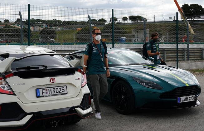 FORMULA 1 HEINEKEN PORTUGUESE GRAND PRIX 2021 01 05 2021, Autodromo Internacional do Algarve, Portimao, FORMULA 1 HEINEKEN PORTUGUESE GRAND PRIX 2021,in the picture Sebastian Vettel DEU 5 , Aston Martin Cognizant Formula One Team nordphotoxGmbHx xBratic nph00250