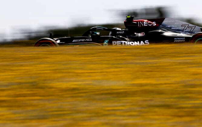 77 Valtteri Bottas FIN, Mercedes AMG Petronas F1 Team , F1 Grand Prix of Portugal at Autodromo Internacional do Algarve on May 1, 2021 in Portimao, Portugal Photo by HOCH ZWEI Portimao Portugal