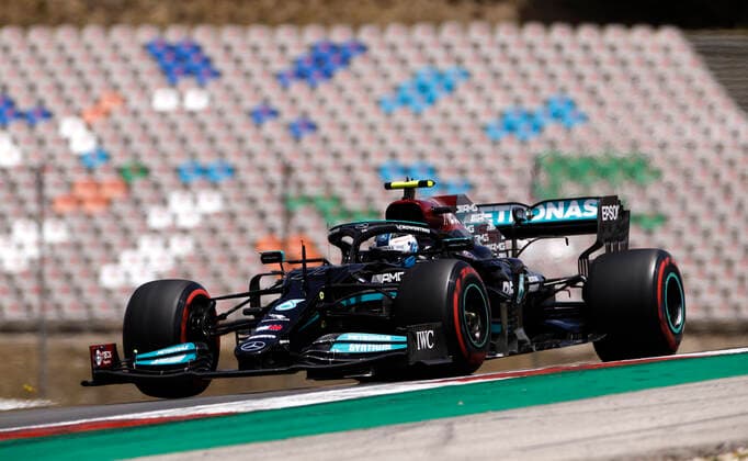 77 Valtteri Bottas FIN, Mercedes AMG Petronas F1 Team , F1 Grand Prix of Portugal at Autodromo Internacional do Algarve on May 1, 2021 in Portimao, Portugal Photo by HOCH ZWEI Portimao Portugal