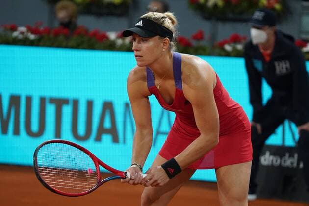 Women s Singles match Petra Kvitova agains Angelique Kerber on day three of the WTA 1000 Mutua Madrid Open 2021 at La Caja Magica on May 01, 2021 in Madrid, Spain David Cordon Press Cordon Press  xx xMutuaxMadridxOpenx-xDayxthreex