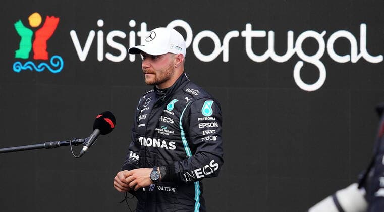 FORMULA 1 HEINEKEN PORTUGUESE GRAND PRIX 2021 01 05 2021, Autodromo Internacional do Algarve, Portimao, FORMULA 1 HEINEKEN PORTUGUESE GRAND PRIX 2021,in the picture pole position for Valtteri Bottas FIN 77 , Mercedes AMG Petronas Formula One Team nordphotoxGmbHx xBratic nph00250