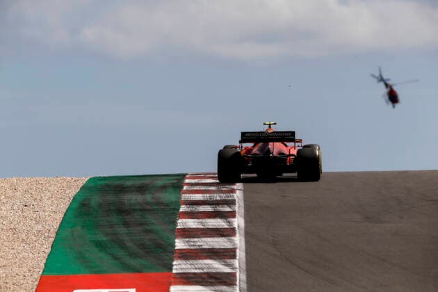 55 Carlos Sainz ESP, Scuderia Ferrari Mission Winnow , F1 Grand Prix of Portugal at Autodromo Internacional do Algarve on May 1, 2021 in Portimao, Portugal Photo by HOCH ZWEI Portimao Portugal