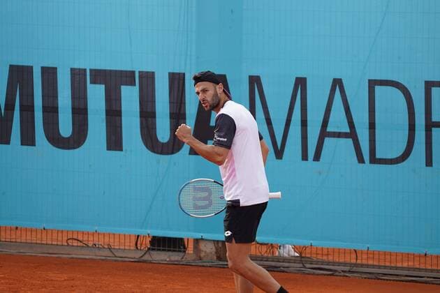 Travaglia S ITA vs Gimeno Valero C SPA during their match at the Mutua Madrid Open tennis tournament in Madrid, Spain, Saturday, May 1, 2021 Cordon Press  xx xx