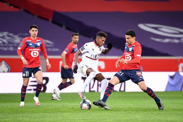 28 HICHAM BOUDAOUI (NICE) FOOTBALL : Lille vs Nice - Ligue 1 Uber Eats - 01 05 2021 AnthonyBIBARD FEP Panoramic 