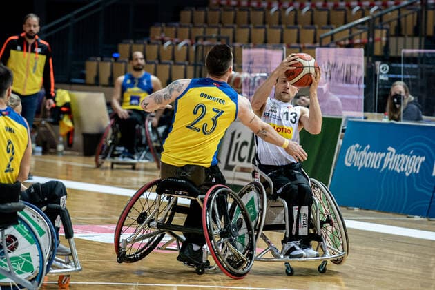 Champions Cup 2021 RSV Lahn Dill CD Ilunion Madrid Thomas Boehme RSV Lahn Dill, 13 , Terence Edward Bywater 23 CD Ilunion Madrid Champions Cup 2021 RSV Lahn Dill CD Ilunion Madrid 01 05 2021 Rittal Arena, Wetzlar Hesse Copyright: xBEAUTIFULxSPORTS Roeczeyx