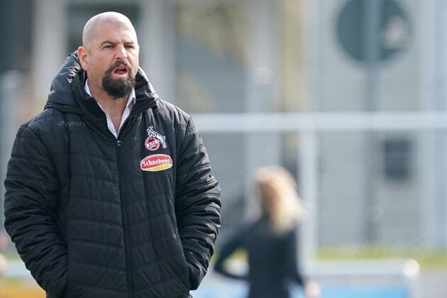 Sascha Glass Trainer, Head Coach, 1 FC Köln , Single Image, Action, Action, 02 05 2021, Sinsheim Germany , Football, 2 Women Bundesliga Süd, TSG 1899 Hoffenheim II U20 1 FC Köln, DFB DFL REGULATIONS PROHIBIT ANY USE OF PHOTOGRAPHS AS IMAGE SEQUENCES AND OR QUASI VIDEO xozx