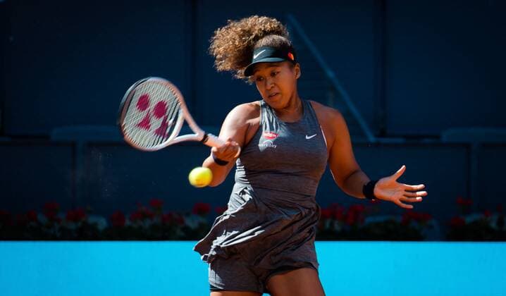 Mandatory Credit: Photo by Rob Prange Shutterstock (11876064d) Naomi Osaka of Japan in action during the second round of the 2021 Mutua Madrid Open WTA, Tennis Damen 1000 tournament Mutua Madrid Open, Tennis, La Caja Magica, Madrid, Spain - 02 May 2021 Mutua Madrid Open, Tennis, La Caja Magica, Madrid, Spain - 02 May 2021  Copyright: xRobxPrange Shutterstockx 11876064d