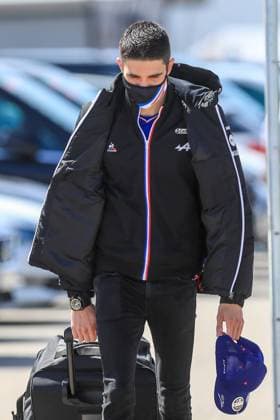 Portuguese Grand Prix, 02 05 2021. Esteban Ocon (FRA), Alpine A521 arrives during the Formula 1 Heineken Grande Premio De Portugal 2021 at the Algarve International Circuit, Portimao, Portugal on 2 May 2021 Portimao Portugal Editorial use only , Copyright: xPhilxDuncanx PSI-12618-0005