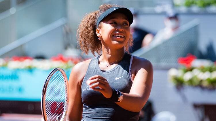 Mandatory Credit: Photo by Rob Prange Shutterstock (11876064q) Naomi Osaka of Japan in action during the second round of the 2021 Mutua Madrid Open WTA, Tennis Damen 1000 tournament Mutua Madrid Open, Tennis, La Caja Magica, Madrid, Spain - 02 May 2021 Mutua Madrid Open, Tennis, La Caja Magica, Madrid, Spain - 02 May 2021  Copyright: xRobxPrange Shutterstockx 11876064q
