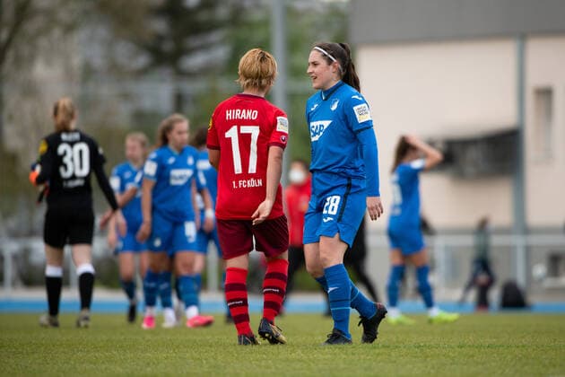 Nadja Schneider TSG Hoffenheim U20 disappointed by defeat, GER, TSG 1899 Hoffenheim U20 vs 1 FC Koeln, 02 05 2021, Womens Football 2 Bundesliga Sued, Matchday 12, Spielzeit 2020 2021 DFB REGULATIONS PROHIBIT ANY USE OF PHOTOGRAPHS AS IMAGE SEQUENCES AND OR QUASI VIDEO GER, TSG 1899 Hoffenheim U20 vs 1 FC Koeln, 02 05 2021, Womens Football 2 Bundesliga Sued, 12 Spieltag, Spielzeit 2020 2021 Sinsheim Copyright: xEibnerxPressefoto MichaelxMemmlerx EP_MMR