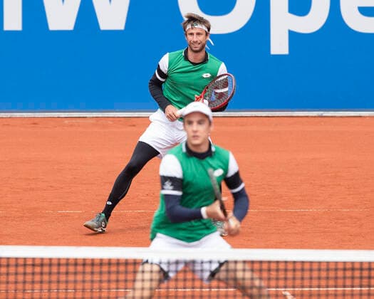 Sander Gille, Joran Vliegen with cap , Mens Doubles Final, Final Tennis BMW Open 2021 ATP MTTC Iphitos Munich Germany 2 May 2021 Copyright: xJuergenxHasenkopfx