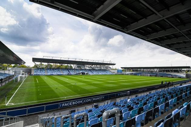 Manchester City Women v BIrmingham City Women FA Women s Super League 02 05 2021. A general view of Manchester City Academy Stadium before the FA Women s Super League match between Manchester City Women and BIrmingham City Women at the City Academy Stadium, Manchester, United Kingdom on 2 May 2021. Manchester Sport City Academy Stadium Gt Manchester United, ManU Kingdom Editorial use only DataCo restrictions apply See www.football-dataco.com , Copyright: xMalcolmxBrycex PSI-12661-0001