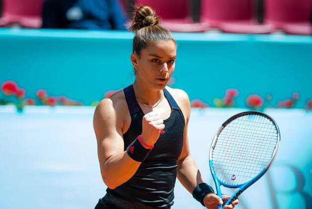 Mandatory Credit: Photo by Rob Prange Shutterstock (11876064ac) Maria Sakkari of Greece in action during the second round of the 2021 Mutua Madrid Open WTA, Tennis Damen 1000 tournament Mutua Madrid Open, Tennis, La Caja Magica, Madrid, Spain - 02 May 2021 Mutua Madrid Open, Tennis, La Caja Magica, Madrid, Spain - 02 May 2021  Copyright: xRobxPrange Shutterstockx 11876064ac