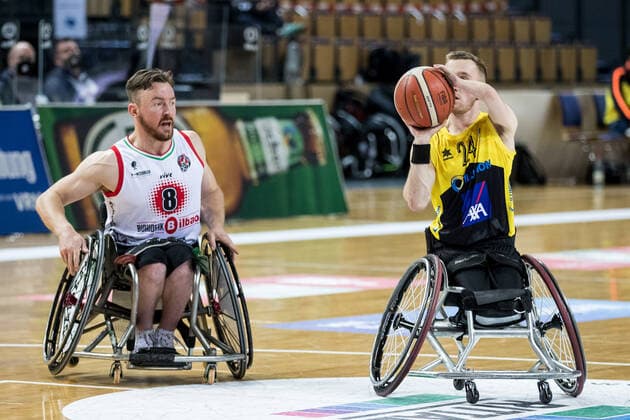 Champions Cup 2021 Bidaideak Bilbao BSR CD Ilunion Madrid 02 05 2021 Jannik Blair 8, Bidaideak Bilbao BSR , Gregg Thomas Warburton 24 CD Ilunion Madrid Champions Cup 2021 Bidaideak Bilbao BSR CD Ilunion Madrid 02 05 2021 Rittal Arena, Wetzlar Hessen Copyright: xBEAUTIFULxSPORTS Wunderlx