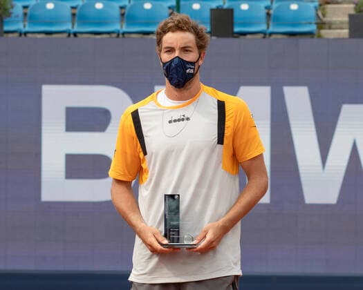 Finaiist Jan Lennard Struff GER Men Singles, Award Ceremony, Presentation Copyright: xJuergenxHasenkopfx