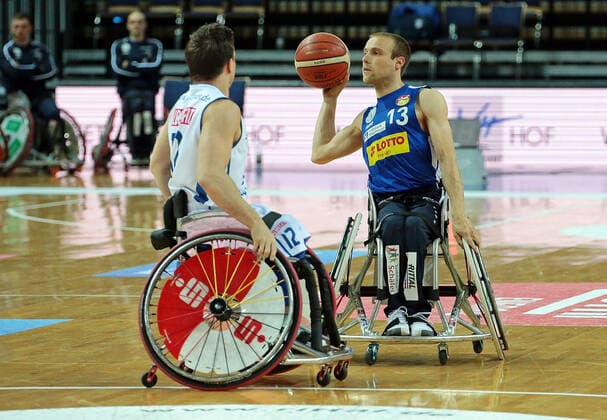 02 05 2021, xovx, Wheelchair Basketball Champions Cup 2021, Final, , RSB Thuringia Bulls RSV Lahn Dill v l Jens Albrecht RSB Thuringia Bulls , Thomas Böhme RSV Lahn Dill Wetzlar Rittal Arena Hesse Germany EN