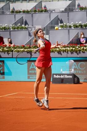 Karolina Muchova CZE vs Naomi Osaka JPN Durning Match WTA 1000 Mutua Madrid Open 2021 at La Caja Mágica, Sunday May 02, 2021 Cordon Press  xx xx