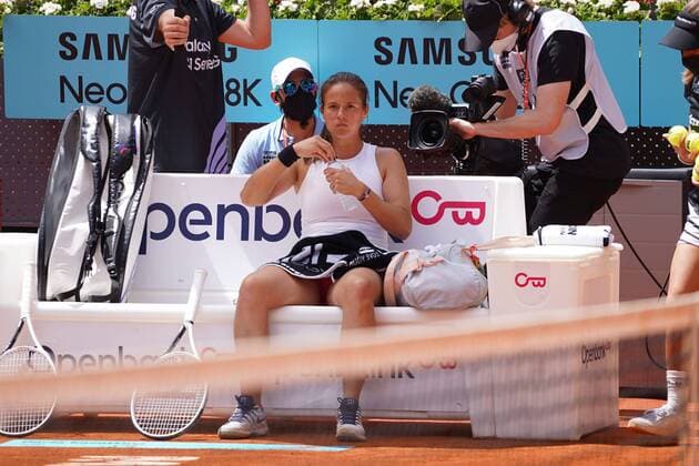 Aryna Sabalenka BLR vs Daria Kasatkina RUS Durning Match WTA 1000 Mutua Madrid Open 2021 at La Caja Magica, Sunday May 02, 2021 Cordon Press  xx xx
