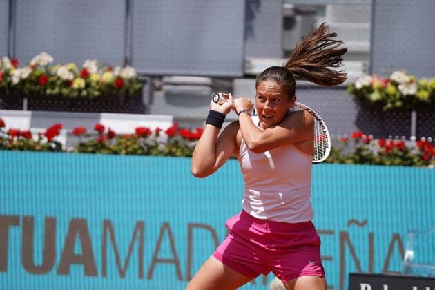 Aryna Sabalenka (BLR) vs Daria Kasatkina (RUS) Durning Match WTA, Tennis Damen 1000 - Mutua Madrid Open 2021 at La Caja Magica, domingo 02 de mayo de 2021 Cordon Press  xx xx