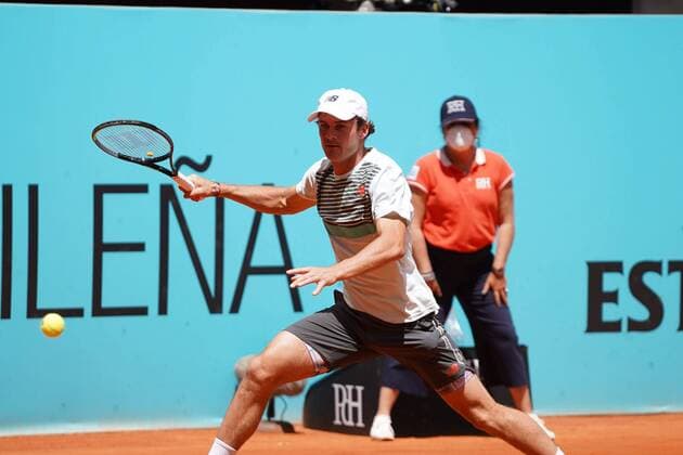 Pedro MartInez (SPA) vs Tommy Paul (US) during their match at the Mutua Madrid Open tennis tournament in Madrid , Sunday May 02, 2021 Cordon Press  xx xx