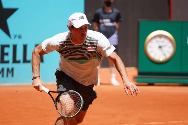 Pedro MartInez (SPA) vs Tommy Paul (US) during their match at the Mutua Madrid Open tennis tournament in Madrid , Sunday May 02, 2021 Cordon Press  xx xx