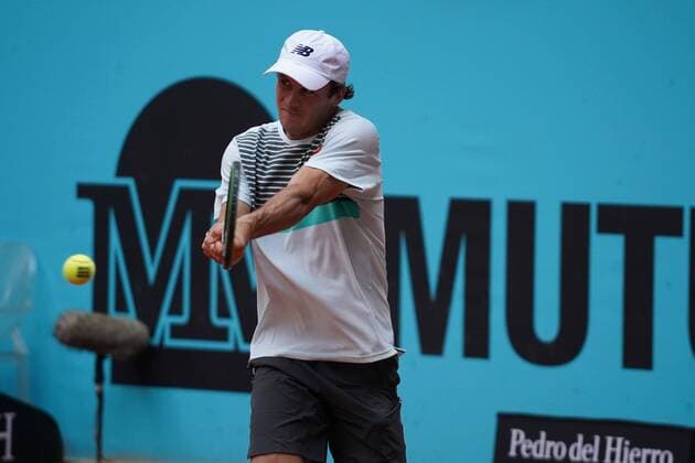 Pedro MartInez (SPA) vs Tommy Paul (US) during their match at the Mutua Madrid Open tennis tournament in Madrid , Sunday May 02, 2021 Cordon Press  xx xx