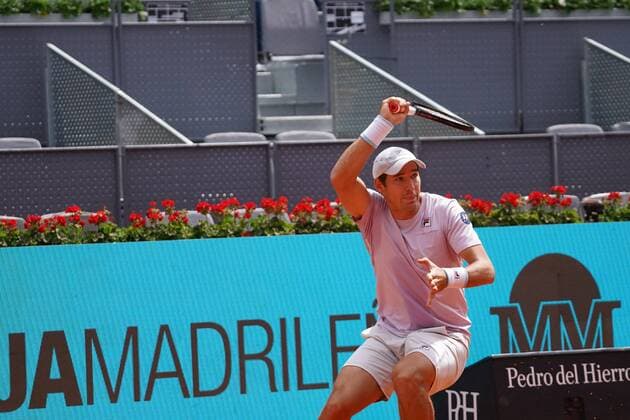 Dusan LAJOVIC SBR vs Denis Shapovalov CAN during their match at the Mutua Madrid Open tennis tournament in Madrid , Sunday May 02, 2021 Cordon Press  xx xx