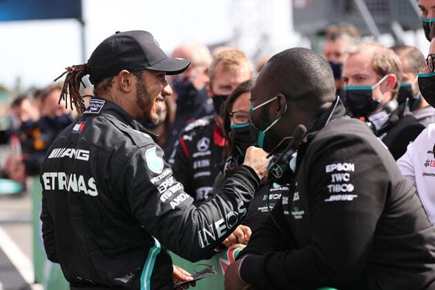 F1 Grand Prix of Portugal 44 Lewis Hamilton (GBR, Mercedes-AMG Petronas F1 Team), F1 Grand Prix of Portugal at Autodromo Internacional do Algarve on May 2, 2021 in Portimao, Portugal. (Photo by xpbimages.com XPB Images FIA Pool via HOCH ZWEI) Portimao Portugal Poolfoto HOCH ZWEI Pool XPB Images ,EDITORIAL USE ONLY