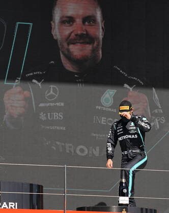 FORMULA 1 HEINEKEN PORTUGUESE GRAND PRIX 2021 02 05 2021, Autodromo Internacional do Algarve, Portimao, FORMULA 1 HEINEKEN PORTUGUESE GRAND PRIX 2021,in the picture 3 place for Valtteri Bottas FIN 77 , Mercedes AMG Petronas Formula One Team nordphotoxGmbHx xBratic nph00250